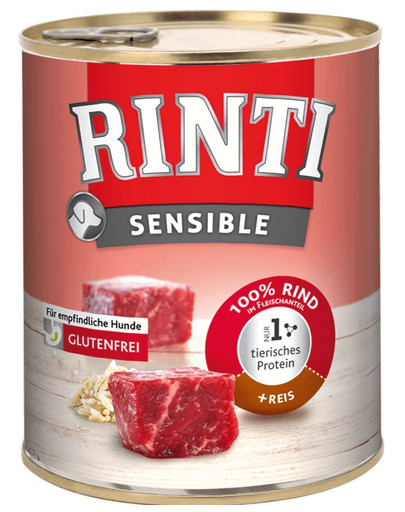 RINTI Sensible Rind + Reis 800 g