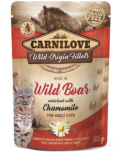 CARNILOVE Rich in Wild Boar enriched with Chamomile 85g