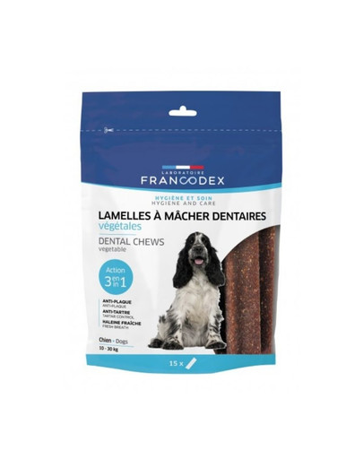 FRANCODEX pflanzliche Kaustreifen Kausnacks 350g für Hunde 10 - 30 kg