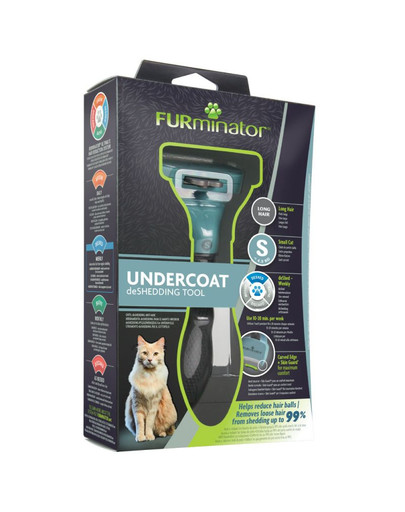 FURMINATOR deShedding-Fellpflegewerkzeug für langhaarige kleine Katzen