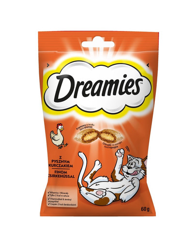 DREAMIES Snack für Katzen mit Huhn 60g