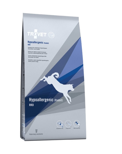 TROVET Hypoallergenic Rabbit RRD Hundetrockenfutter mit Kaninchen 3 kg