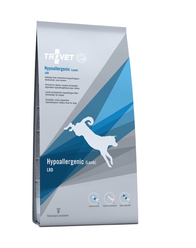 TROVET Hypoallergenic Lamb LRD Hundetrockenfutter mit Lammfleisch 12,5 kg