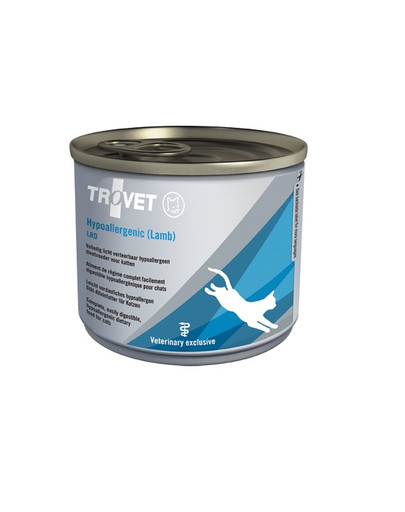 TROVET Hypoallergenes LRD-Lammfleisch für Katzen 200 g