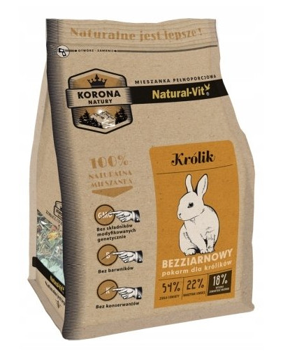 NATURAL-VIT Korona Natury Komplette Kaninchenmischung 10 kg