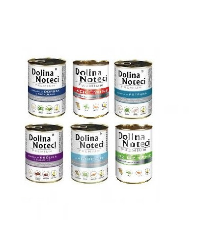 DOLINA NOTECI Gemischte Geschmacksrichtungen ohne Geflügel 400 g x 30 Stück