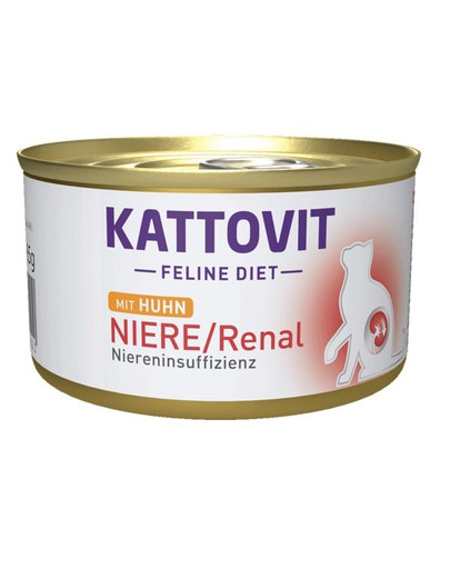 KATTOVIT Feline Diet Niere/Renal Huhn 85 g