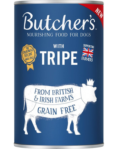 BUTCHER'S Original Kutteln Mix, Hundefutter, mit Pansen, Pastete, 1200g