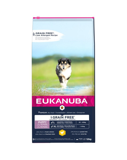 EUKANUBA Puppy Grain Free L Große Rassen 12 kg