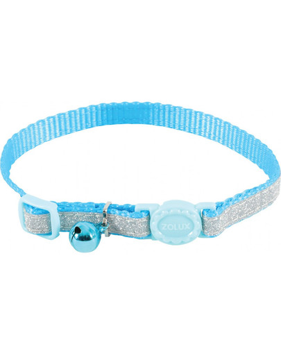 ZOLUX Verstellbares Nylonhalsband SHINY blau
