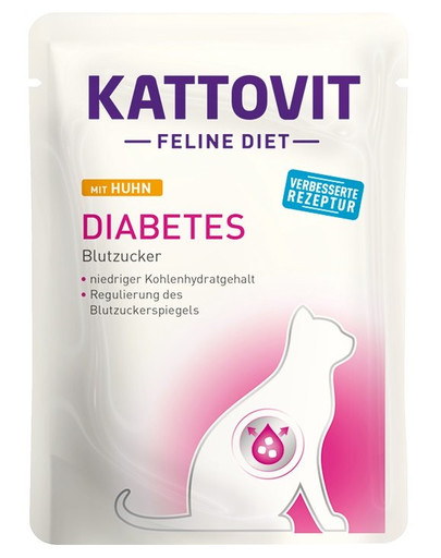 KATTOVIT Feline Diet Diabetes Huhn 85 g