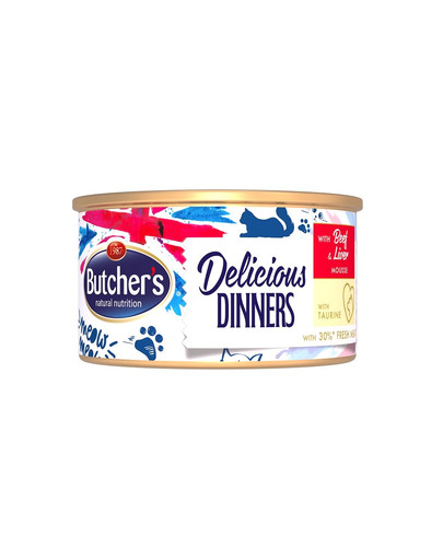 BUTCHER'S Classic Delicious Dinners mit Leber und Rindermousse 85 g