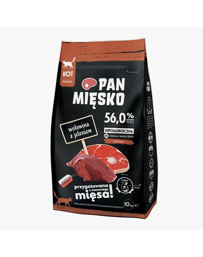 PAN MIĘSKO Rindfleisch mit Hirsch M 10kg