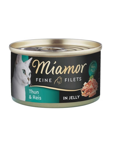 MIAMOR Feline Filets Thunfisch in eigener Sauce mit Reis 100 g