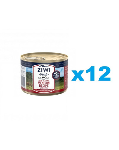 ZIWIPEAK Cat Venison Hirsch 12 x 185 g