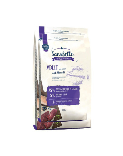 SANABELLE ADULT Strauß 4 kg (2 x 2 kg)