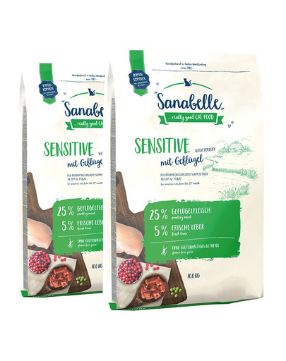 SANABELLE SENSITIVE Geflügel 20 kg (2 x 10 kg)