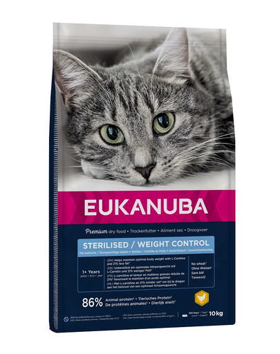 EUKANUBA Katze sterilisiert Gewichtskontrolle 10 kg