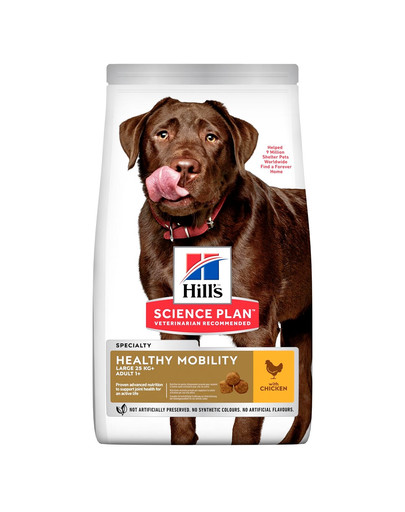 HILL'S Science Plan Canine Adult Healthy Mobility Large breed Chicken 14 kg Futter für Hunde großer Rassen zur Unterstützung der Gelenke