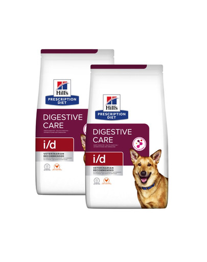 HILL'S Prescription Diet i/d Activ Biome Digestive Care Chicken Dog Hunde mit empfindlichem Verdauungssystem 2x12 kg