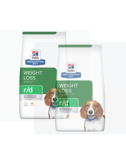 HILL'S Prescription Diet r/d Weight Reduction with Chicken Adult für übergewichtige Hunde 20 kg (2x10 kg)