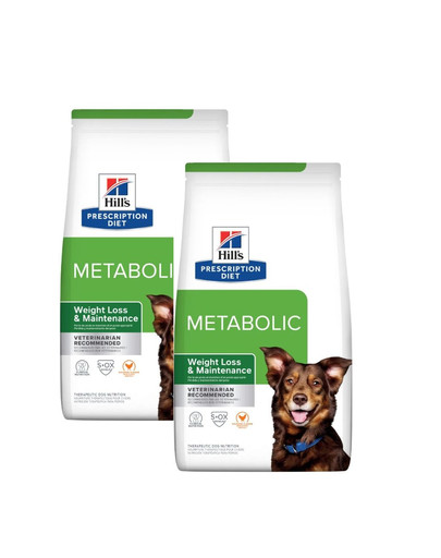 HILL'S Prescription Diet Canine Metabolic für übergewichtige Hunde 24 kg (2x12 kg)