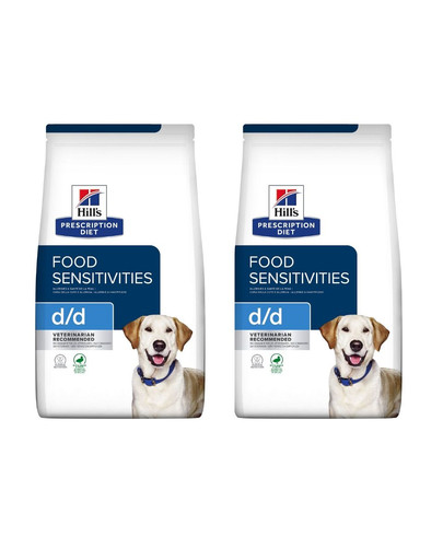 HILL'S Prescription Diet Canine d/d Food Sensitivites Duck & Rice 24 kg (2x12 kg)
