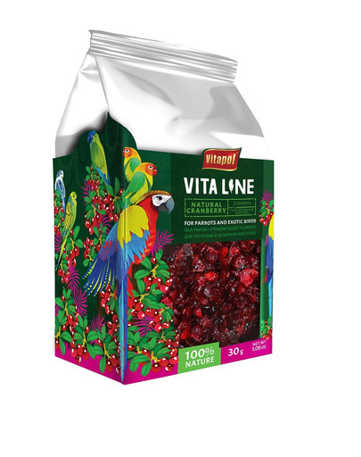 VITAPOL Cranberry für Papageien und exotische Vögel 30g