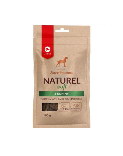 MACED Super Premium Naturel Soft Hundeleckerli mit Pferdefleisch 100g