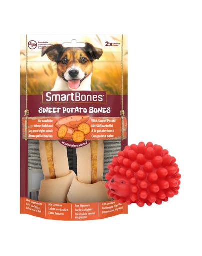 SMART BONES Sweet Potato Medium 2 St x 2 + Spielzeug