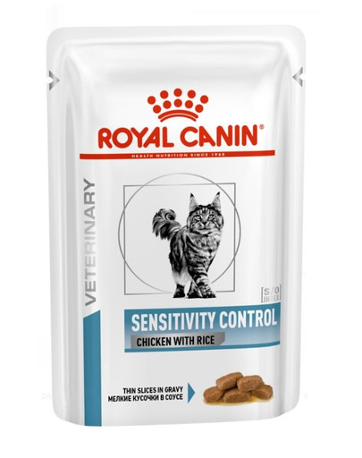 ROYAL CANIN Cat SENSITIVITY CONTROL Huhn mit Reis Katze Feine Stückchen in Soße 85 g x 48