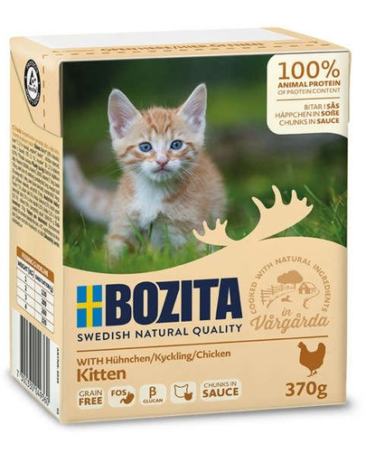 BOZITA Kitten Häppchen in Sosse mit Hühnchen 6x190 g