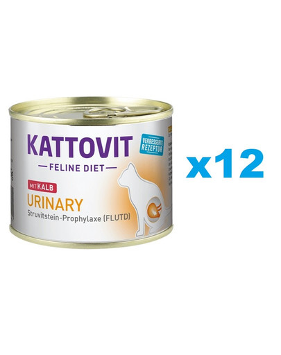 KATTOVIT Feline Diet Urinary Kalb 12 x 185 g