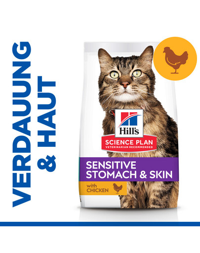 HILL'S Science Plan Cat Adult Dry Chicken Sensitive 7 kg