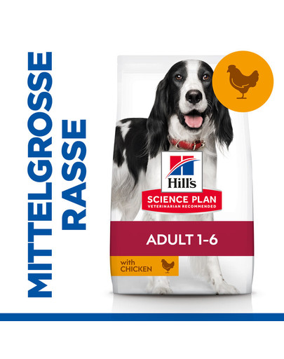 HILL'S Science Plan Hund Adult Medium Huhn 14kg