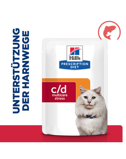 HILL'S Prescription Diet Feline c/d Urinary Stress Losos 85 g