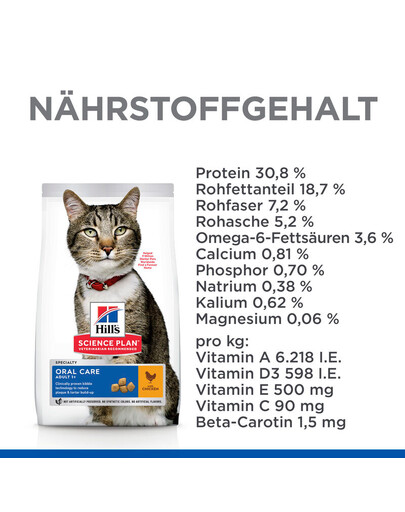 HILL'S Science Plan Feline Adult Oral Care Chicken 1,5 kg