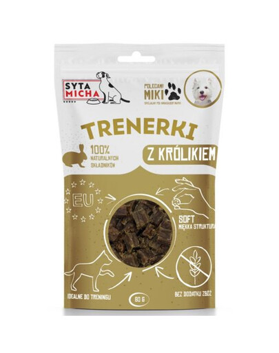 SYTA MICHA Trainingssnacks mit Kaninchen für Hunde fettarm 80g