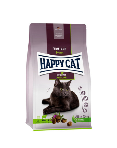 HAPPY CAT Sterilised Adult Weide-Lamm 4 kg