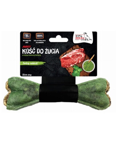 SYTA MICHA Kauknochen mit Minze und Grünem Tee für frischen Atem 22 cm
