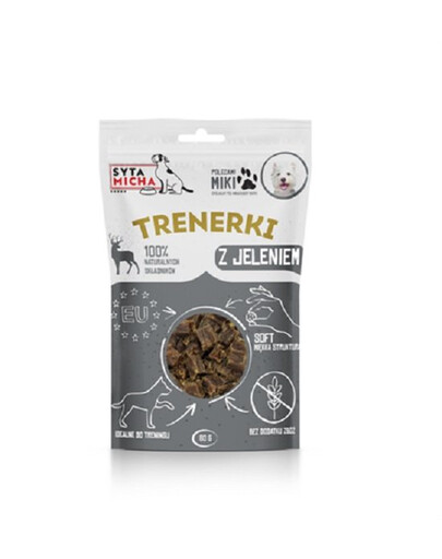SYTA MICHA Trainingssnacks mit Hirsch für Hunde fettarm 80g