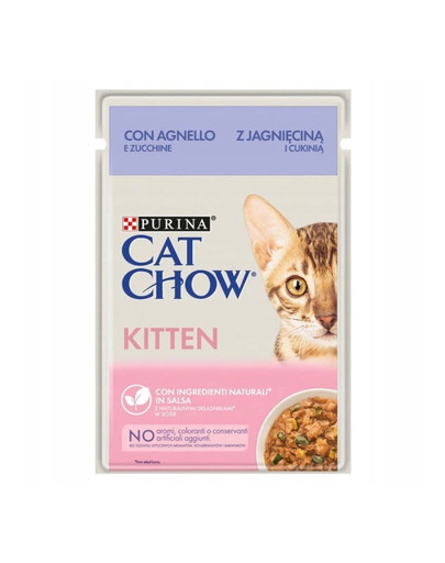 CAT CHOW Kitten Lamm und Zucchini in Sauce 85 g