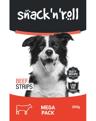 SNACK & ROLL Beef Strips Rindfleischstreifen 200 g