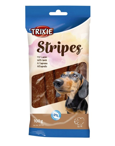 TRIXIE  Stripes mit Lamm 10 St - 100g