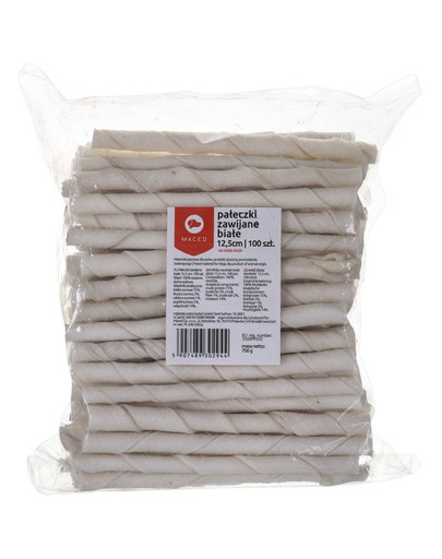 MACED Weiße 7/8 gerollte Sticks 100 Stk.