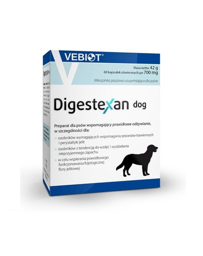 VEBIOT Digestexan Hund 60 Kapseln Verdauungskapseln für Hunde