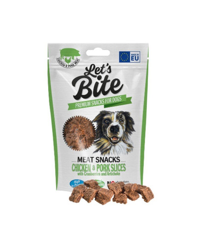 BRIT Let’s Bite Meat Snacks 80g mit Huhn und Schweinefleisch