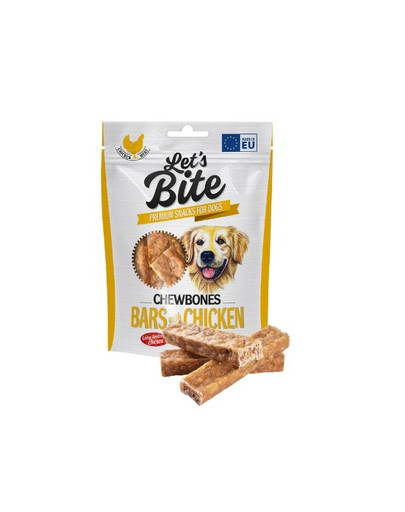 BRIT Let’s Bite Chewbones bars 175g Hühnerriegel