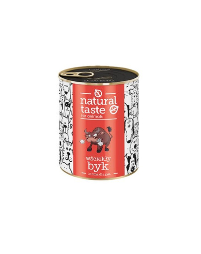 DOLINA NOTECI Natural Taste Rabid Bull 400 g Dose für Hunde