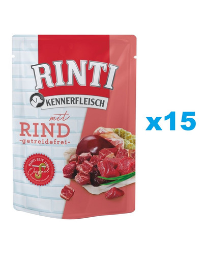 RINTI Kennerfleisch Rind Frischebeutel 15 x 400 g